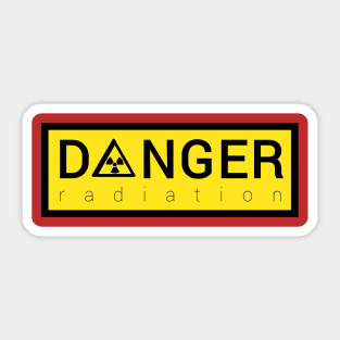 DANGER radiation Sticker